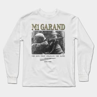 World War 2 Weapon M1 Garand Rifle Long Sleeve T-Shirt